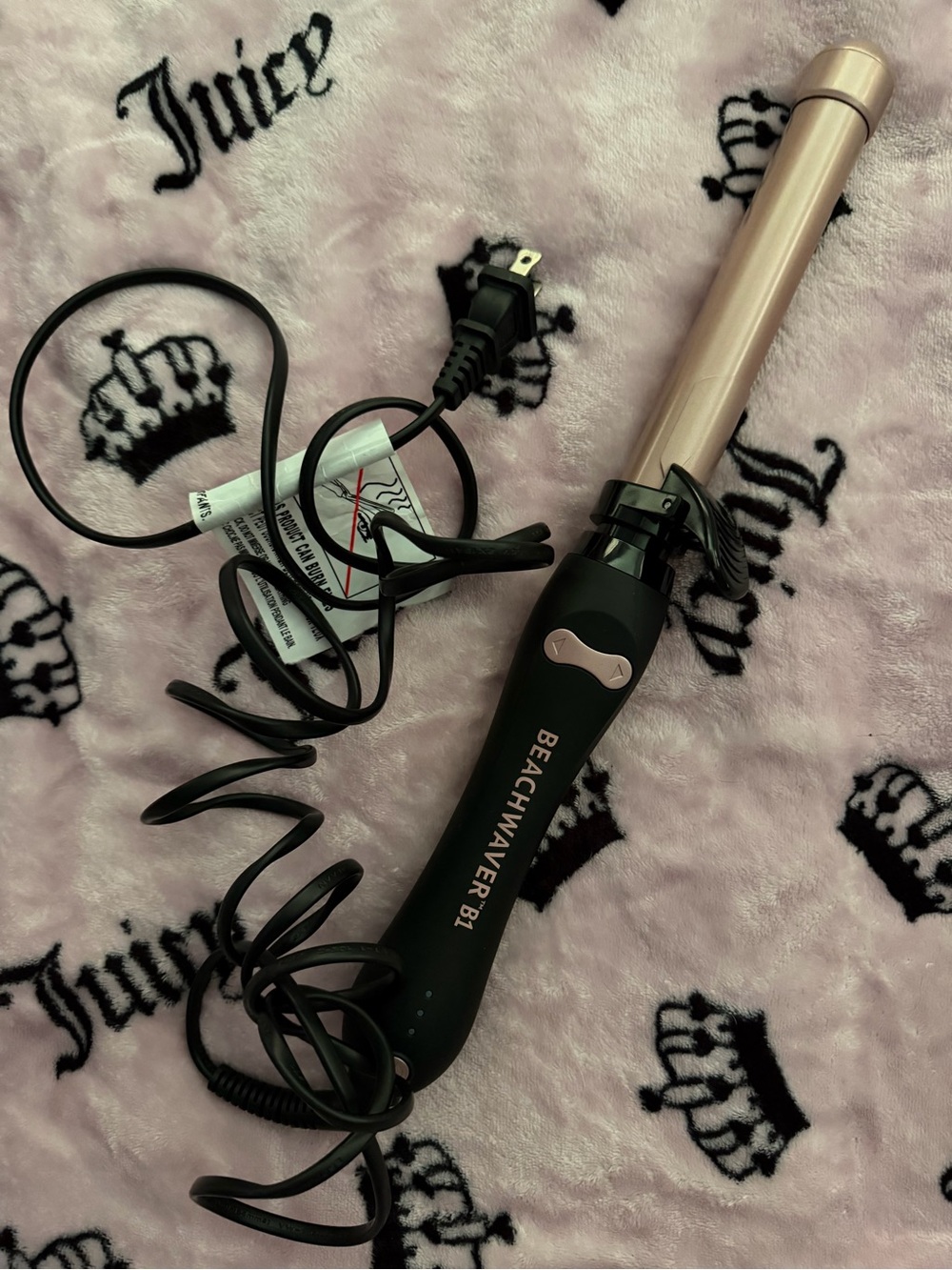Beachwaver B1 Curling Iron in Rose Gold and Black